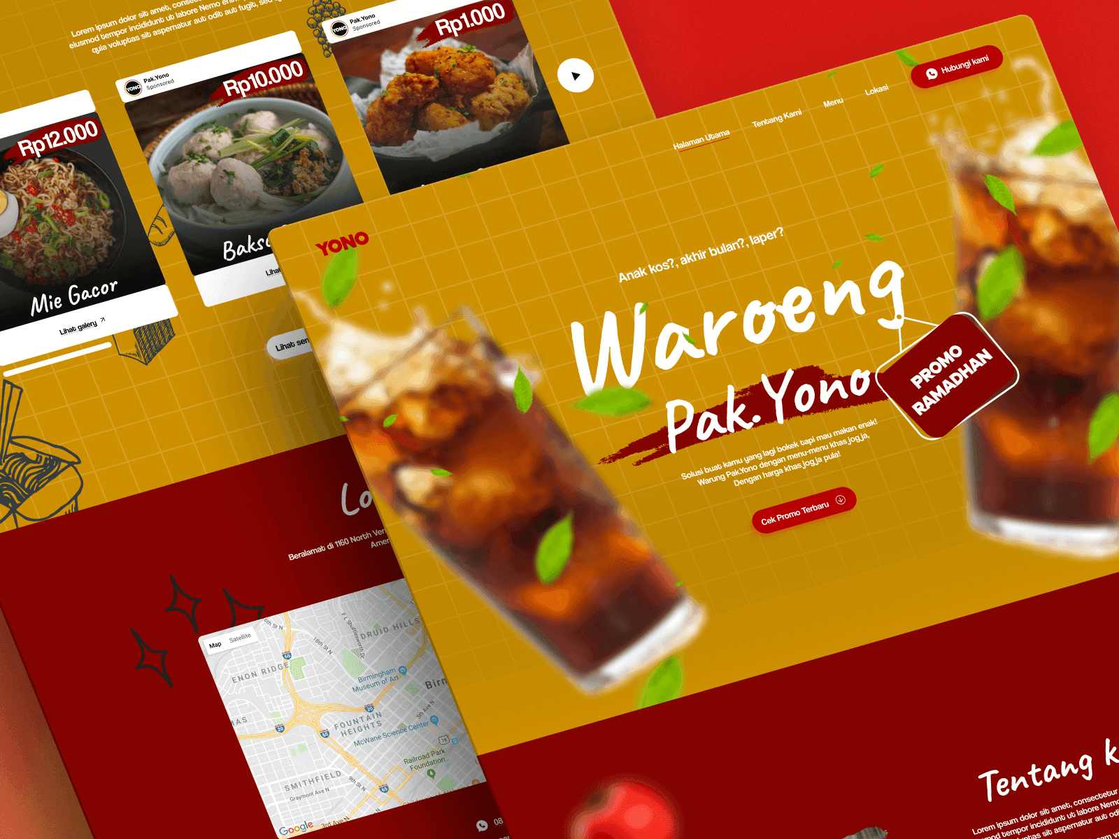 UI Design Web Warung MakanImage